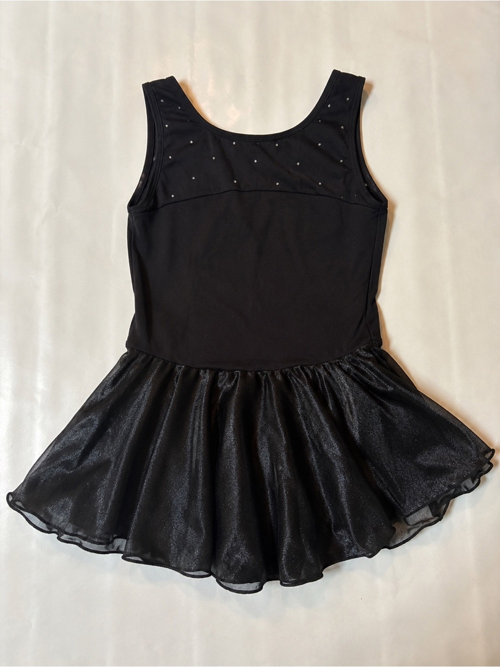 Jacques Moret Black Sparkle Skater Dress